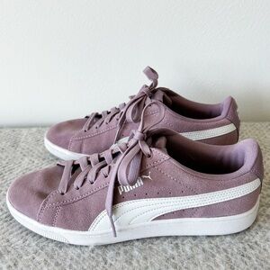 Puma Sneakers Vikky Suede Elderberry Purple Softfoam Insoles Womens Size 8.5 EUC